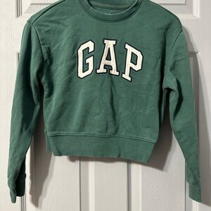GAP Kids Green Crew Neck Sweatshirt